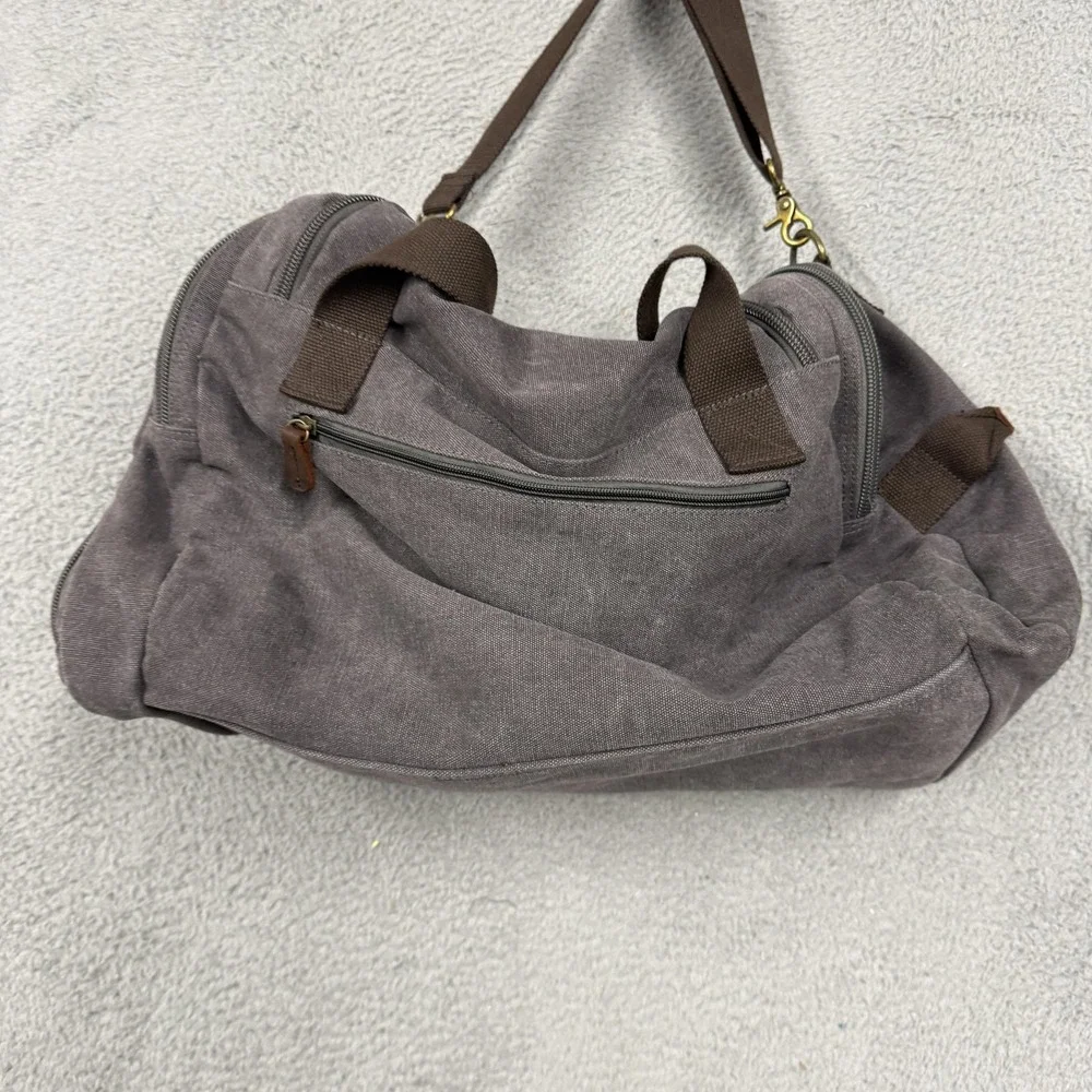 Kemy's Gray Canvas Duffel Bag Mens 20